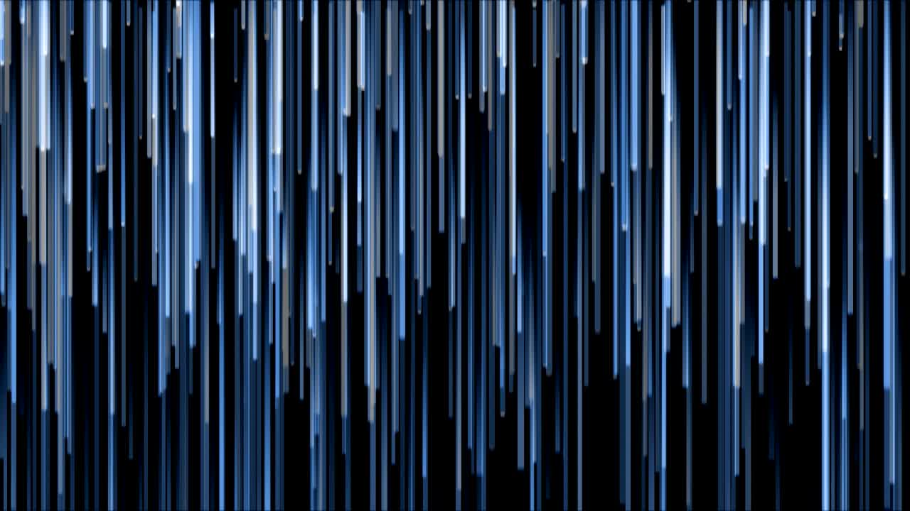 4K Falling glowing lines.