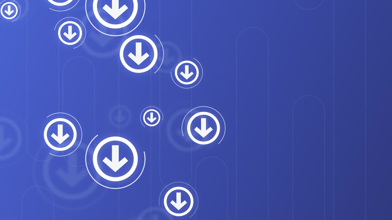 fondo de flecha circular. abstracto limpio, simple y brillante animación de fondo. hermoso diseño de movimiento. los conceptos de negocios, finanzas, tecnología, futurista, internet, datos, fibra óptica, velocidad, inalámbrico, web, móvil, sin costuras, loopable