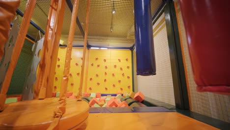 indoor obstacle course in children's play area