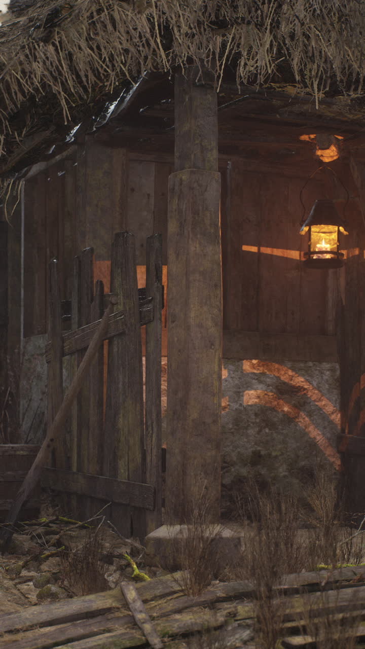 cabaña abandonada en el bosque