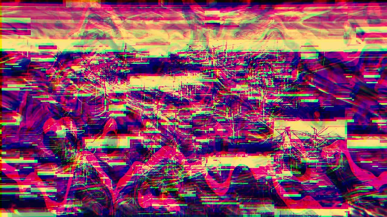 Efeito de Ruído de Tela de TV Glitch: Fundo Abstrato para Edição de Vídeo