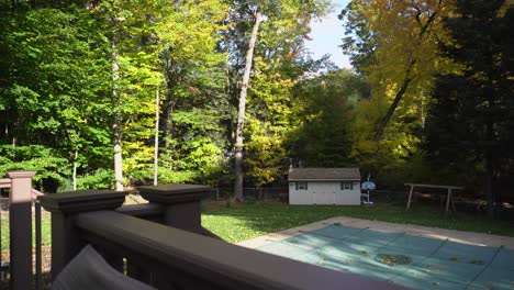 garden view from the patio of a house