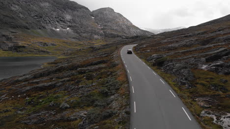 the trollstigen road aerial landscapes in norway