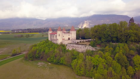 champvent castle, canton of vaud in switzerland