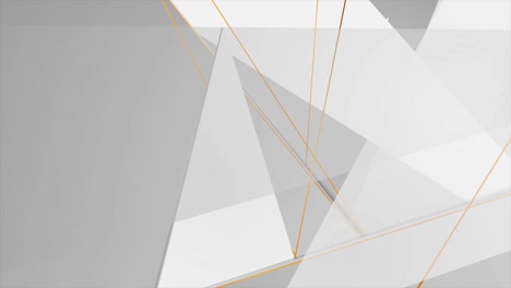 fondo de movimiento abstracto corporativo blanco gris con líneas doradas