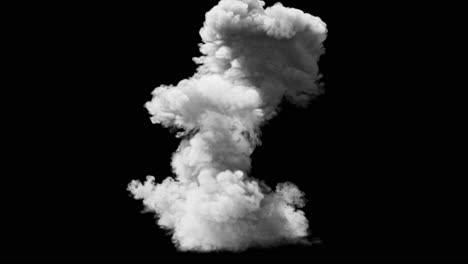 nube de humo de explosión