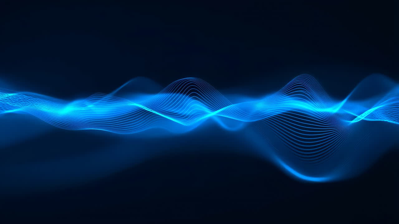 onda azul abstracta