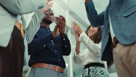 business people, hands together