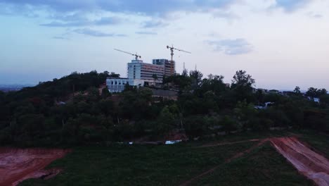 wide jib down of the premier hotel in ibadan, nigeria under renovation