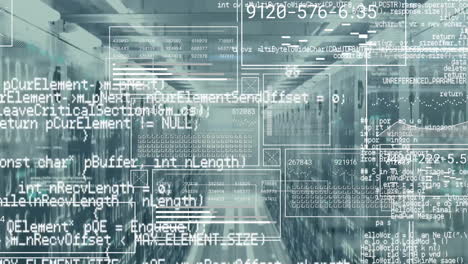 animation of data processing over computer servers