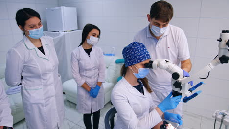 dental procedure training session