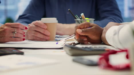 senior couple in a modern office meeting with financial planner