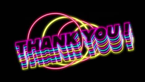 Animation-of-thank-you-text-on-black-background