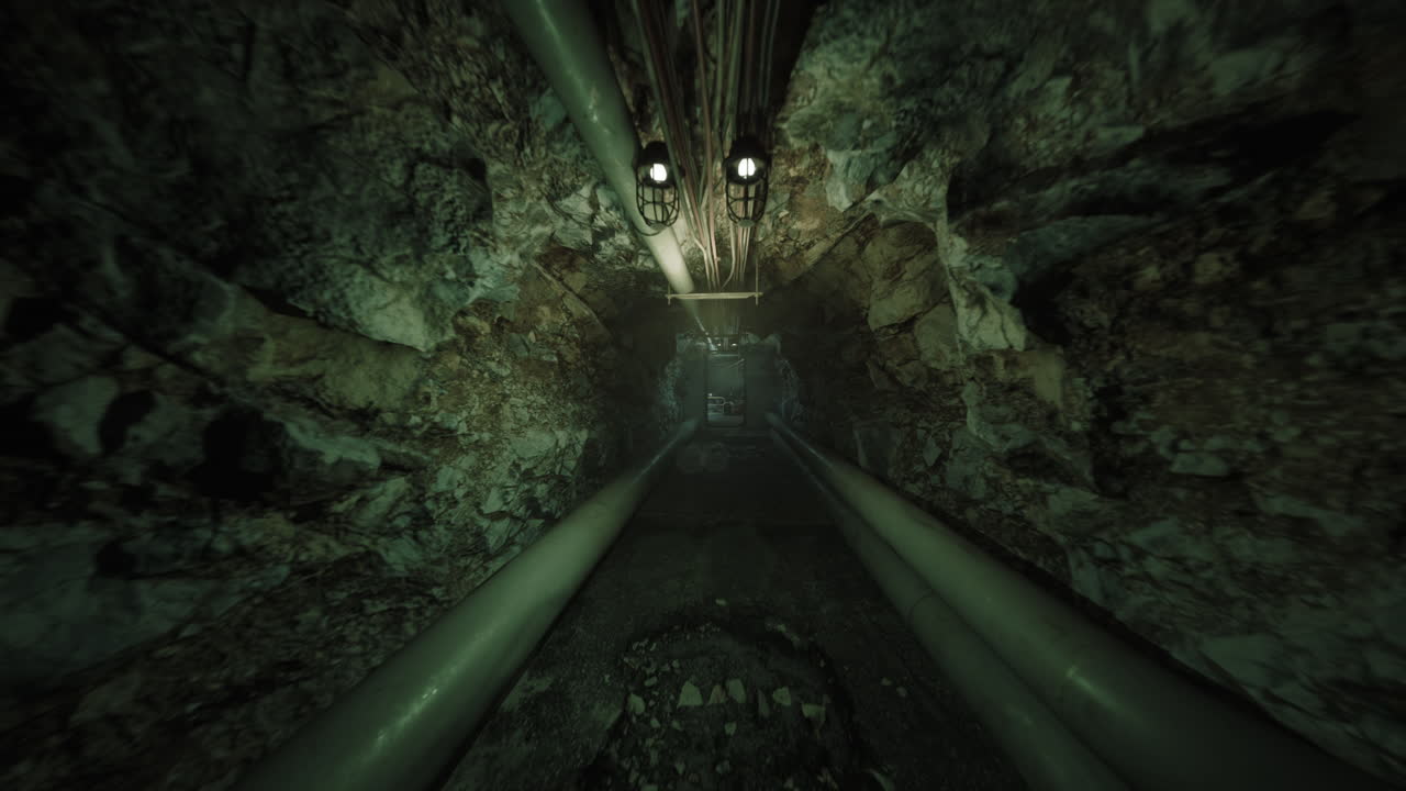 Urban exploration abandoned subterranean maintenance tunnel