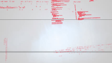 animación del procesamiento de datos sobre reloj en movimiento y globo sobre fondo blanco