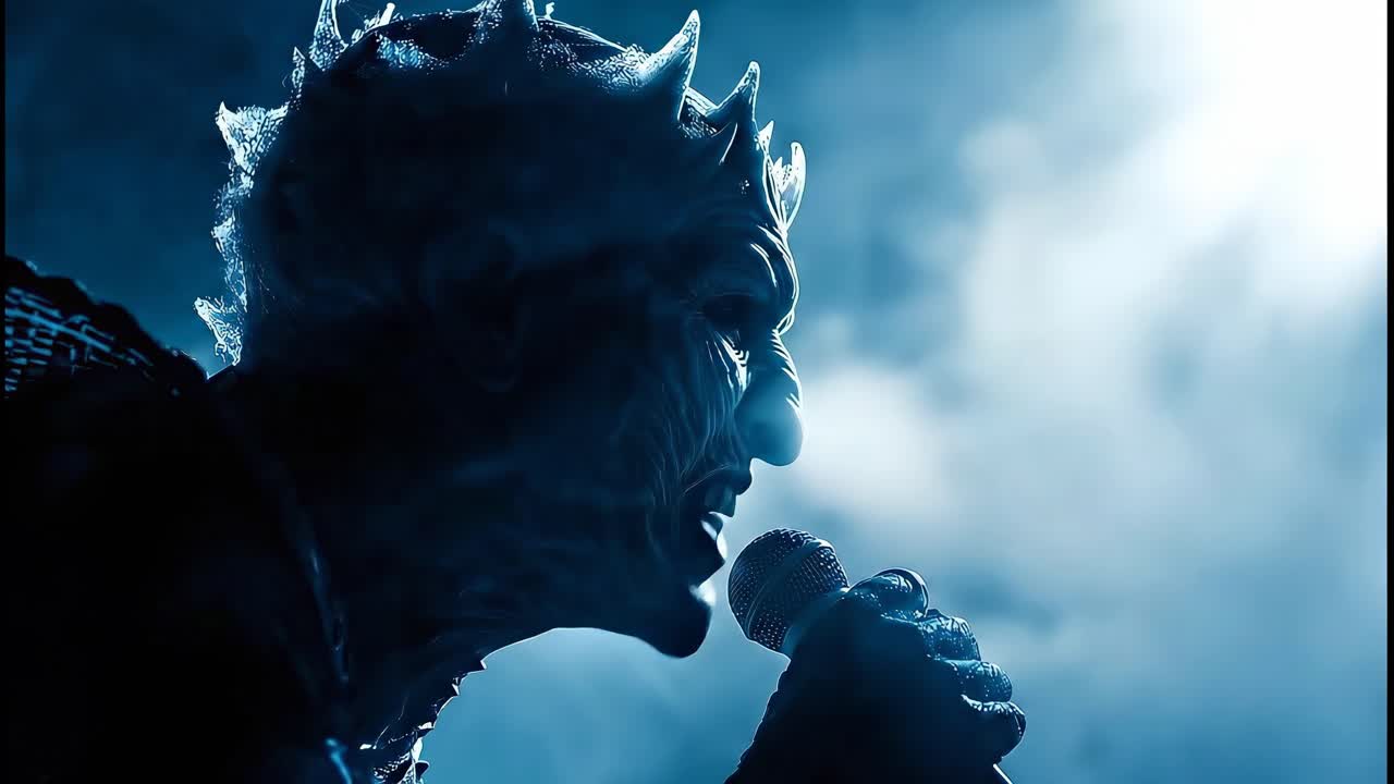 Singer Performing Live on Stage