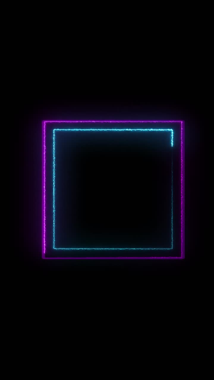 Futuristic scifi square portal in space 3d ai tunnel dots lines abstract digital data flow particle