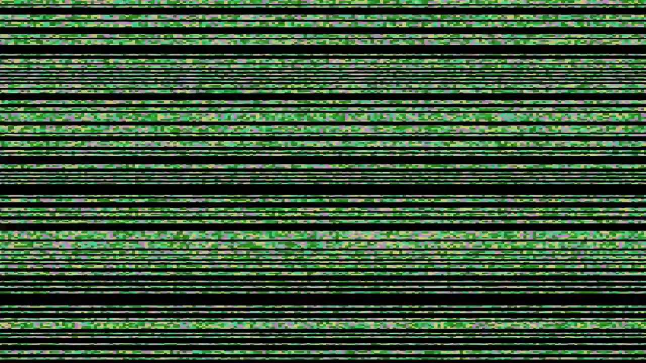 Digital Glitch Effect with Horizontal Lines and Noise