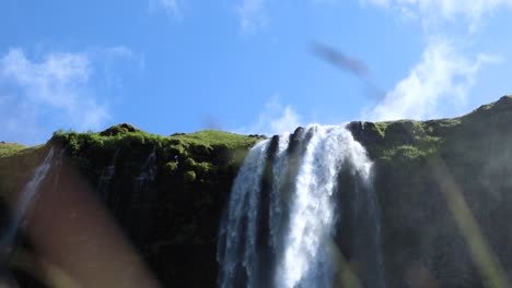 Beautiful-Seljalandsfoss-Waterfall-in-Iceland,-4K