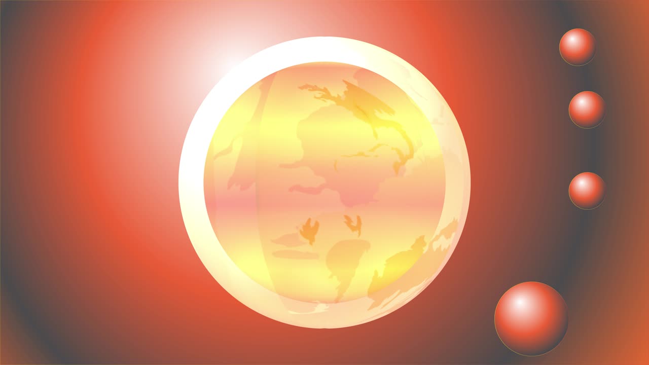 el fondo del planeta en 3d