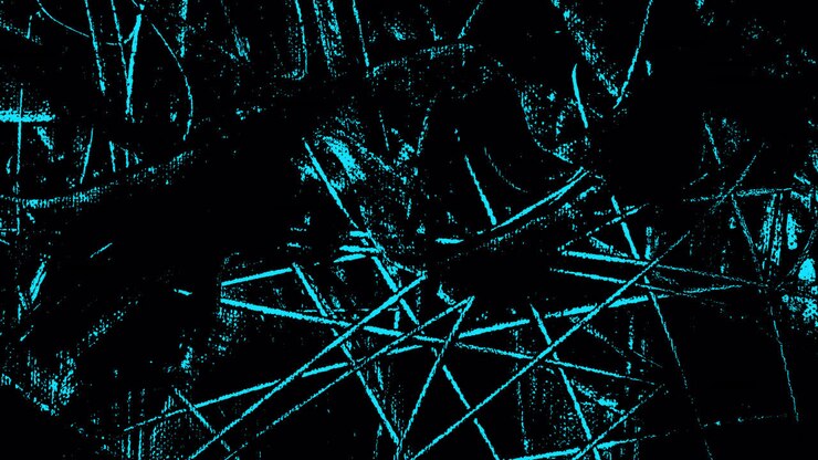 Dynamic Abstract Cyan and Black Grunge Pattern