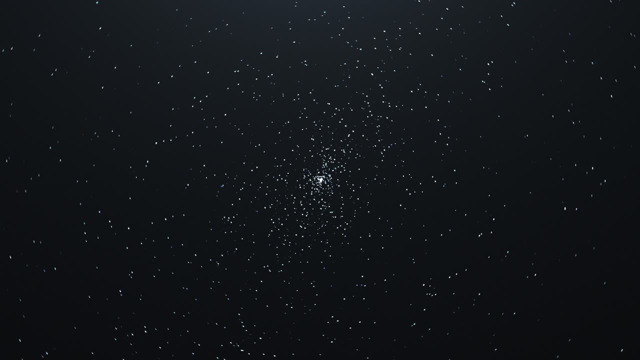 Timelapse cinematografico del cielo stellato, Scie stellari, Rotazione 360, Loop animato, Cielo notturno