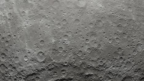 moon surface rotation with a lot of crater