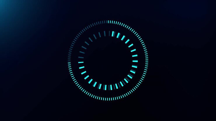 Futuristic tech future science fiction artificial intelligence circle hud head up display interface