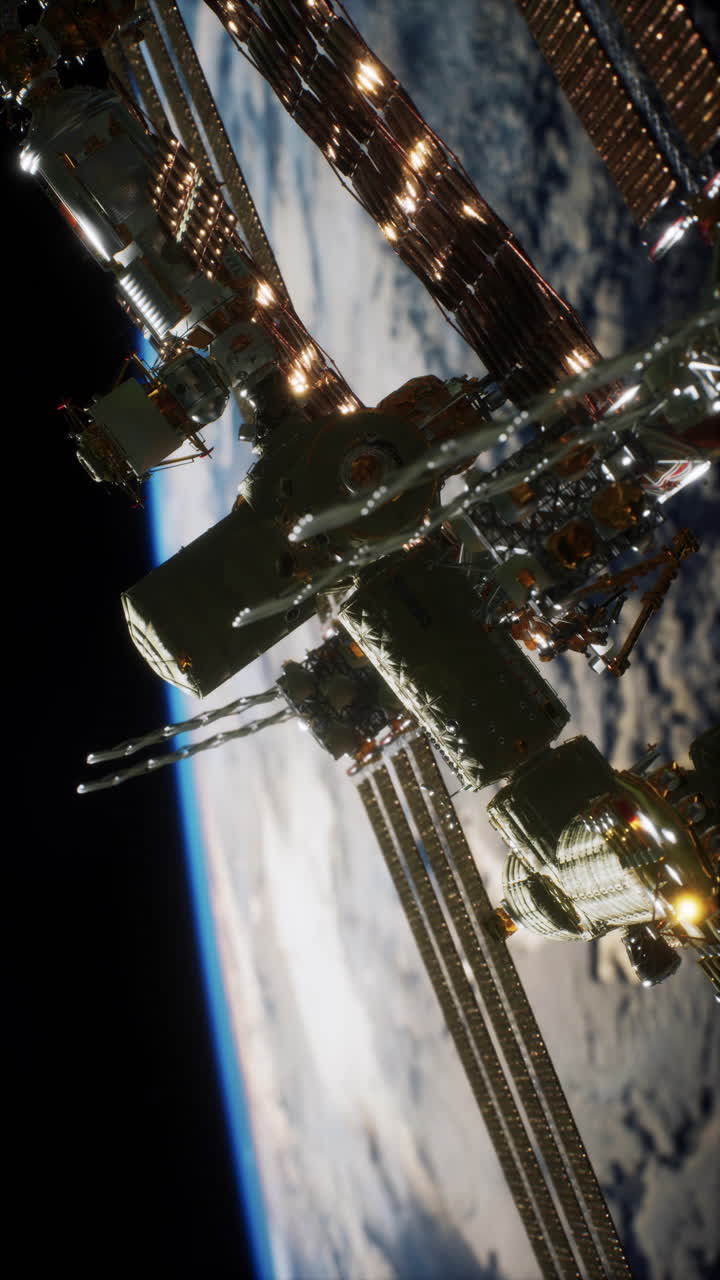 Stazione Spaziale Internazionale in orbita attorno alla Terra