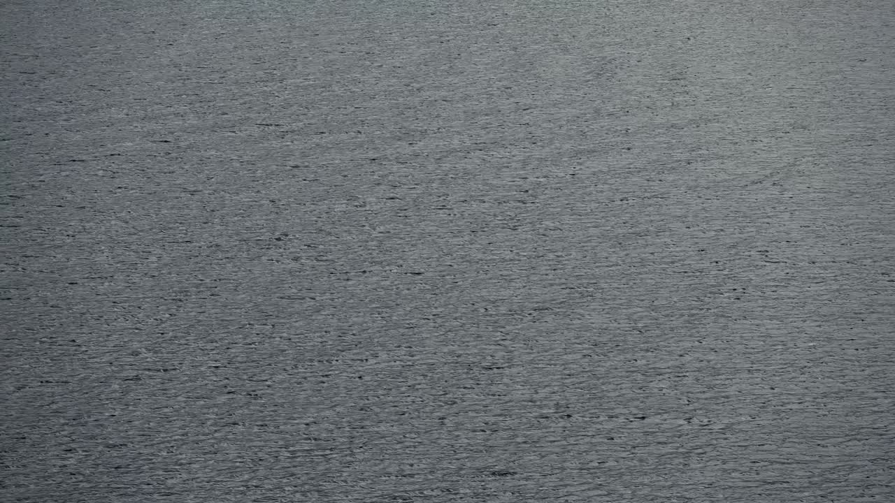 The water surface of Ägeri lake in central Switzerland on cold spring sunny day with the light wind.