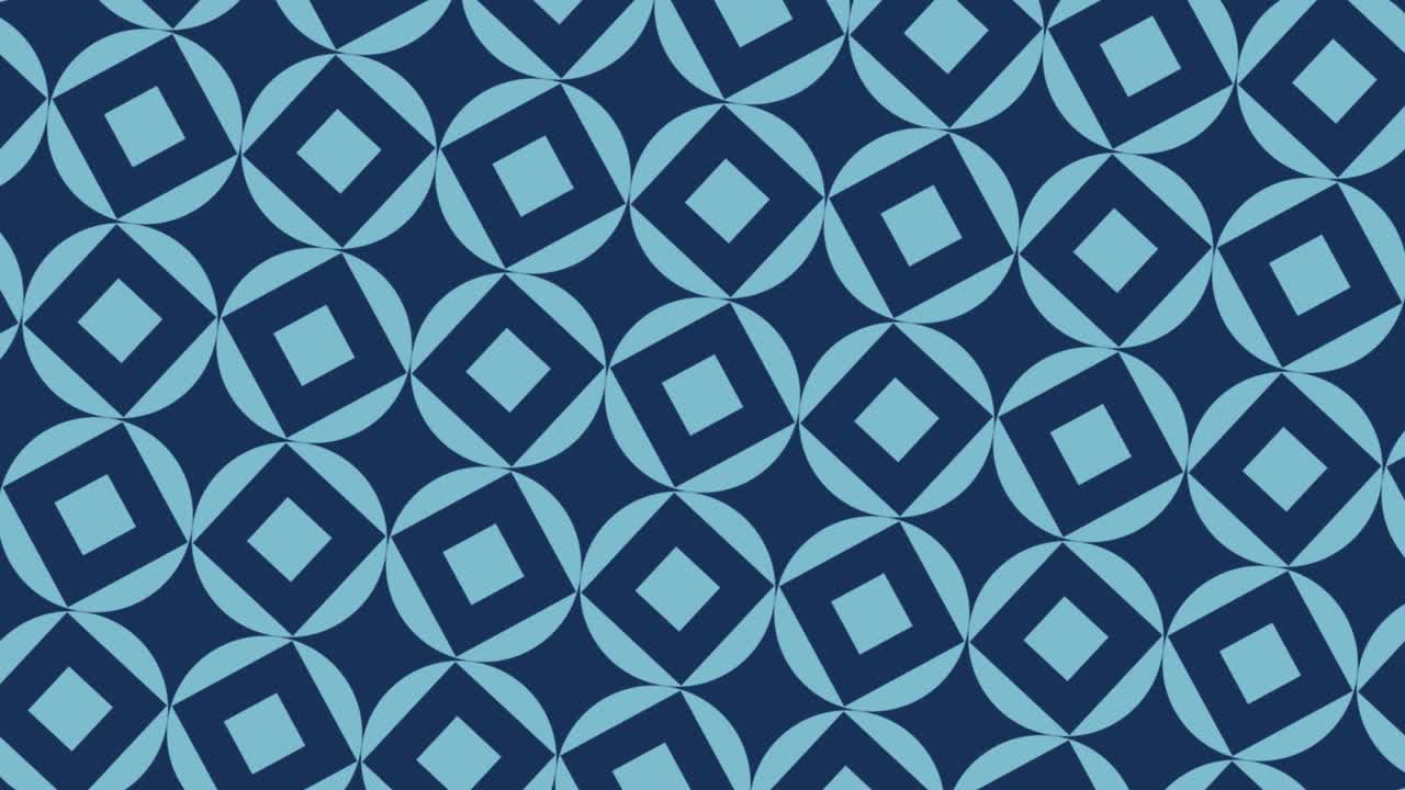A blue background full of dark blue animated squares, After effect
