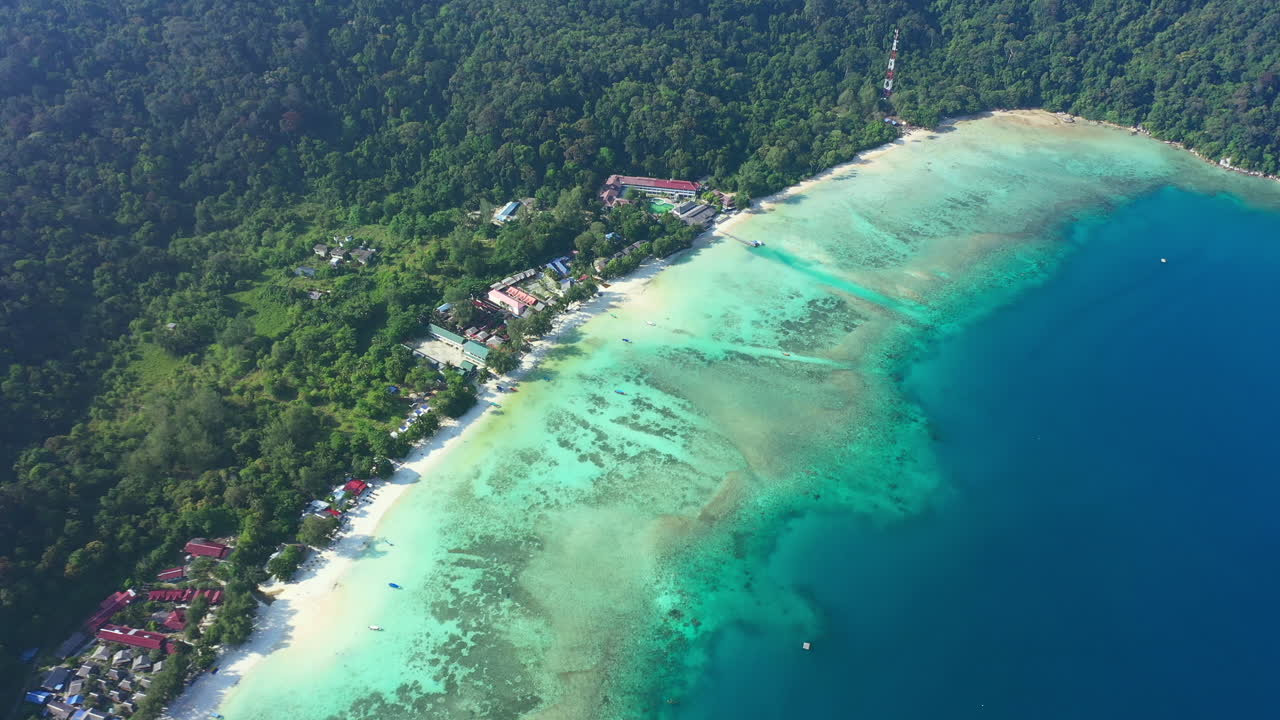 imágenes de video de drones aéreos en 4k de la hermosa