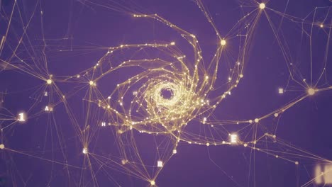 abstract network spiral