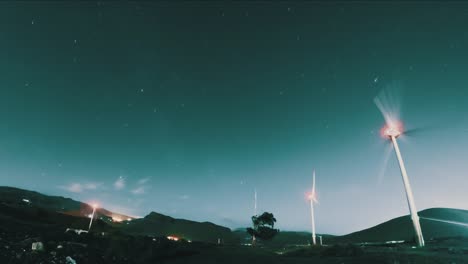 windmill turbines at the fields of spain, gran canaria