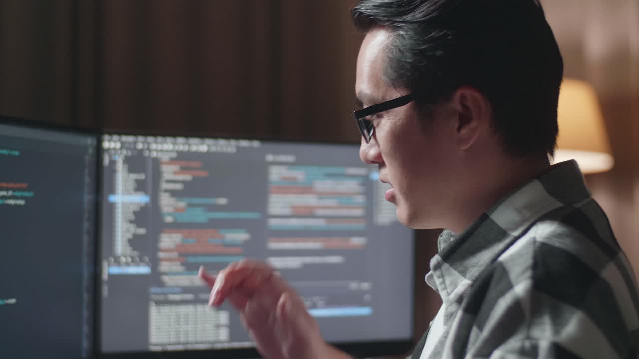 Excited Programmer Celebrating Success