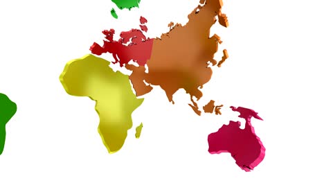 el mapa del mundo se convierte en un globo. una mirada al interior