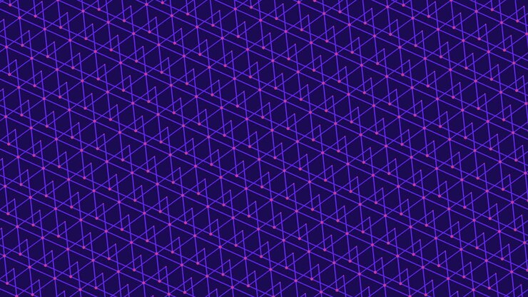 Levende geometrisk mønster med zigzag diagonale linjer