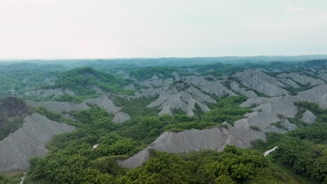 vista aérea del mundo lunar en taiwán