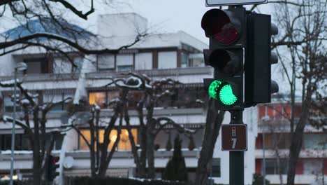 Ampelumschaltung-Von-Grün-Auf-Rot-In-Europa