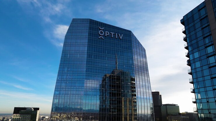 Luce solare che illumina le strade di Denver