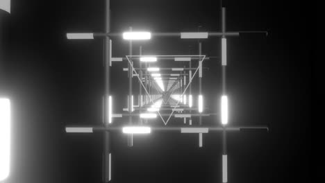 túnel de neón abstracto y futurista