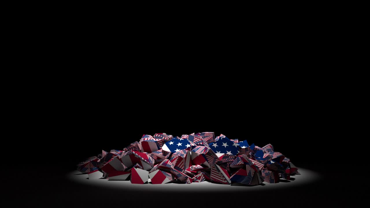 미국 발 붕괴 미국 아메리칸 4k