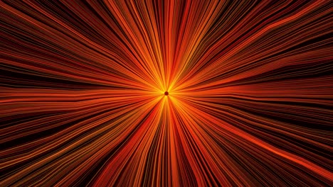 arte abstracto animación en bucle sin fisuras de línea, túnel de luz brillante, láseres y líneas rebotando y girando dentro de un círculo oscuro, fondo de línea abstracta para la presentación de producto y fondo de textura de moda.