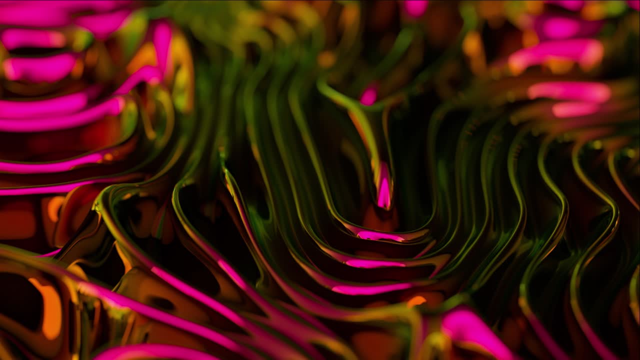 arte abstracto de metal líquido