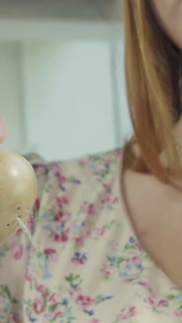 woman cooking in the kitchen