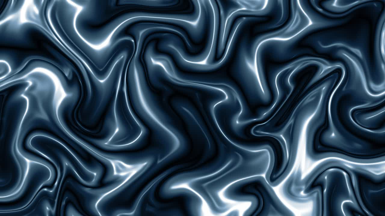 Sfondo in Loop Continuo con Onde Metalliche Fluide Astratte