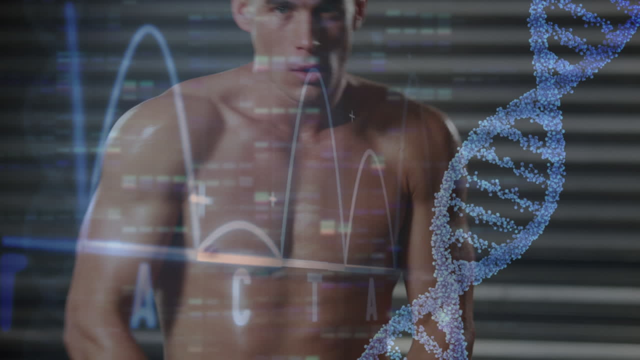 hombre usando guantes de boxeo y calentándose