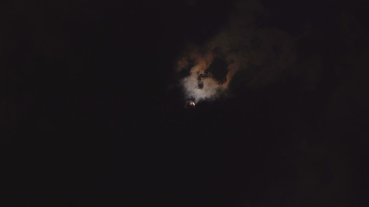 full moon with clouds timelapse