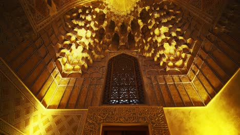 inside of samarkand, amir temur mausoleum uzbekistan built in 1404, video 11 of 46