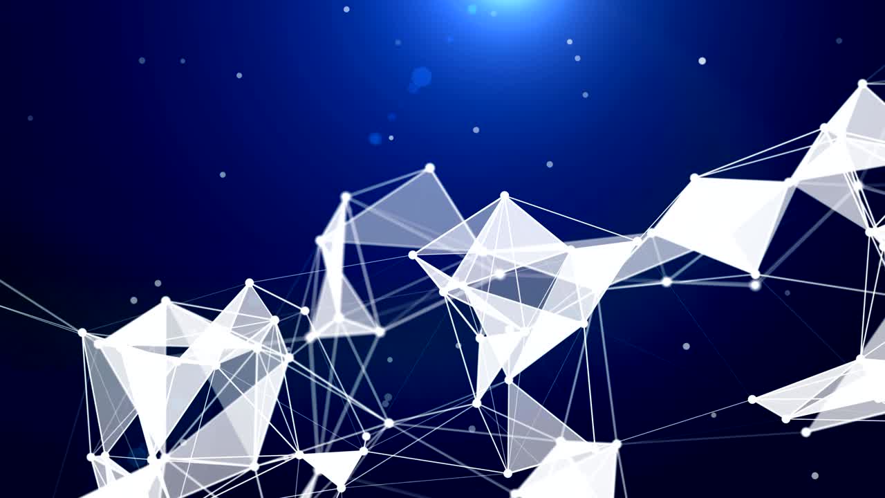 모션 루프 배경 추상적인 동적 플렉서스 미래 기술 3d 렌더링